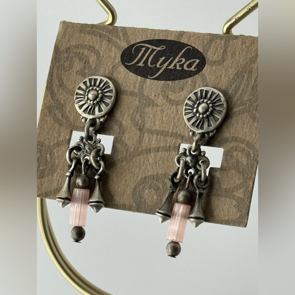 Myka Pink Dangle Earrings